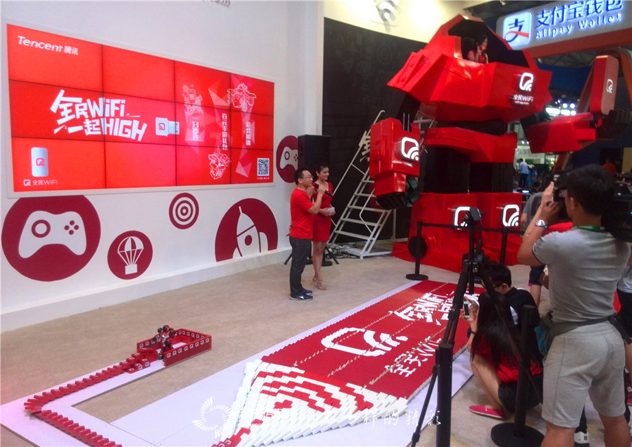 “全民WIFI，一起HIGH！”多米諾啟動儀式精彩亮相